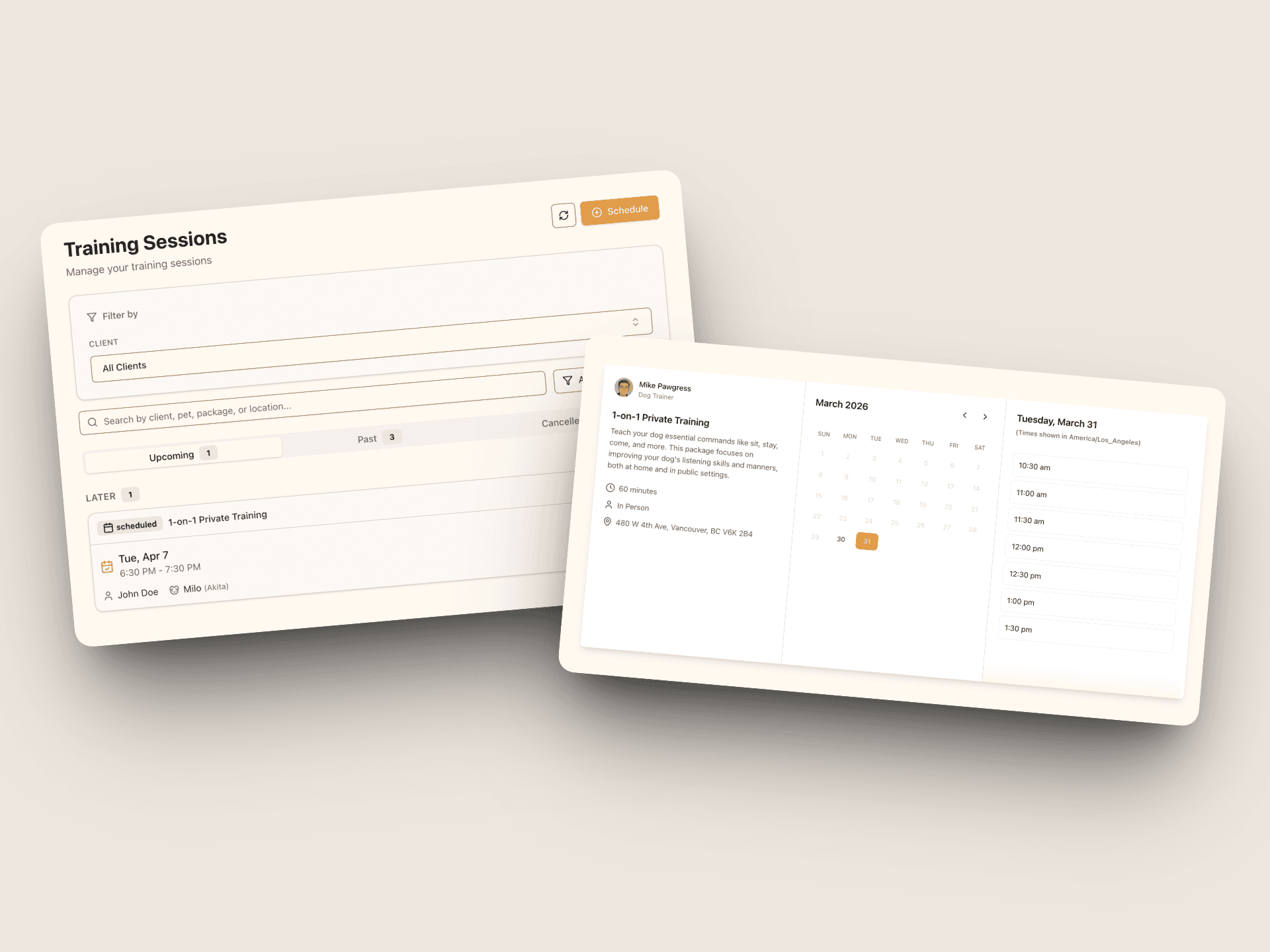 Simplified Scheduling